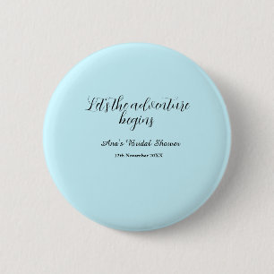 Macaron Rond 5 Cm l'aventure commence enterrement de vie de jeune fi