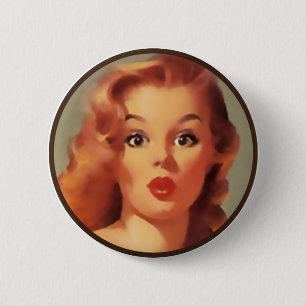 Macaron Rond 5 Cm L'BItsch Kitsch : Portraits à broches