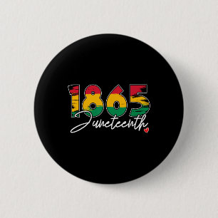 Macaron Rond 5 Cm Le 12° anniversaire de la liberté noire 1865