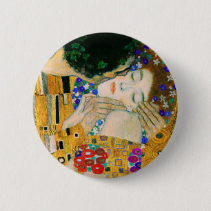 Macaron Rond 5 Cm Le baiser de Gustav Klimt