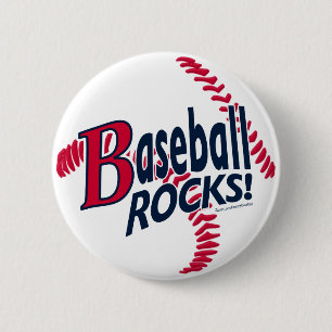 Macaron Rond 5 Cm Le baseball déchire ! Bouton