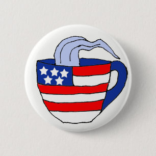 Macaron Rond 5 Cm Le BH bouton politique de thé