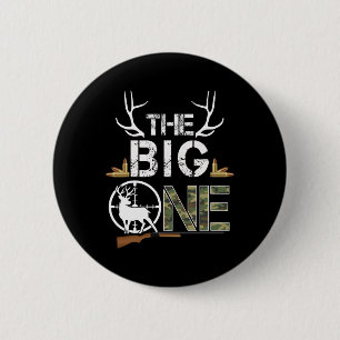 Macaron Rond 5 Cm Le Big One Birthday Boy Deer Hunter Camouflage 1s