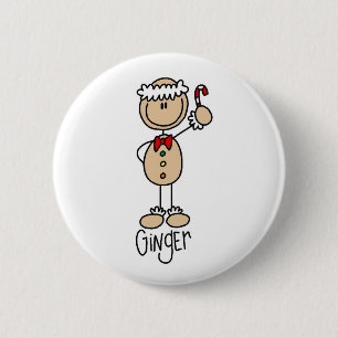 Macaron Rond 5 Cm Le bouton de bonhomme en pain d'épice