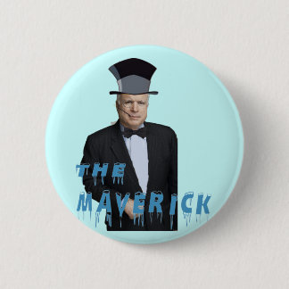 Macaron Rond 5 Cm Le bouton drôle de Maverick McCain