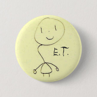 Macaron Rond 5 Cm Le bouton extraterrestre !