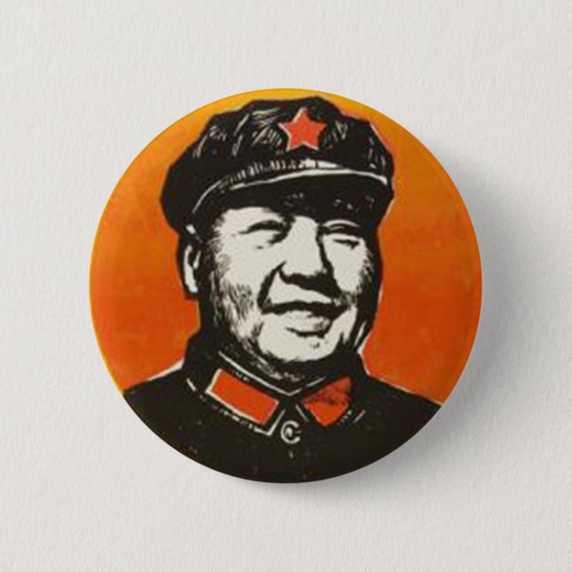 Macaron Rond 5 Cm Le bouton précieux de Mao (Devant)
