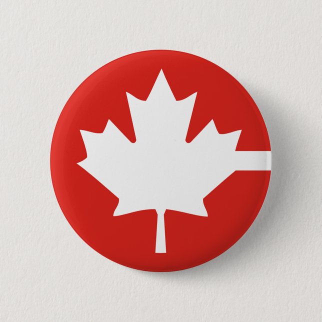 Macaron Rond 5 Cm Le Canada (Devant)