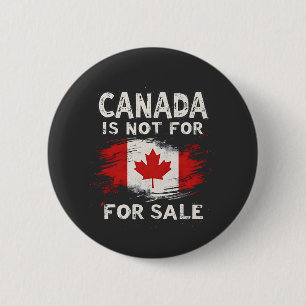 Macaron Rond 5 Cm Le Canada n'est pas à vendre Trump Président