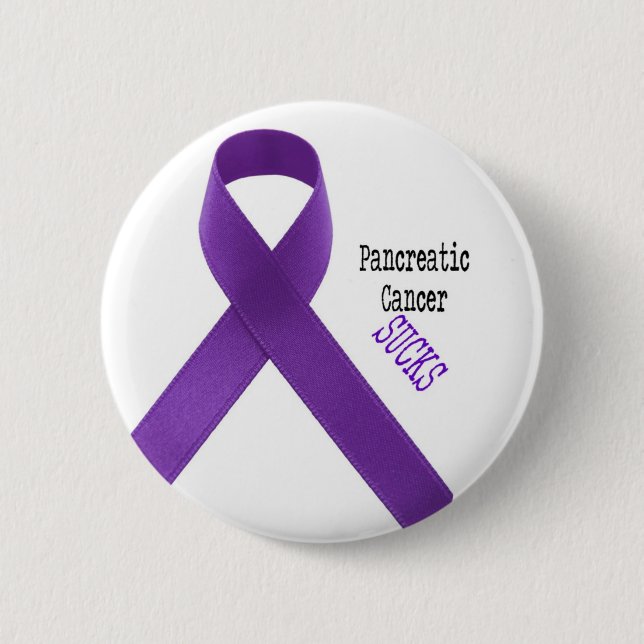 Macaron Rond 5 Cm Le Cancer pancréatique suce le bouton (Devant)