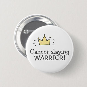 Macaron Rond 5 Cm Le cancer tue WARRIOR ! Bouton Lutter contre le ca