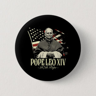 Macaron Rond 5 Cm Le cardinal Robert Prevost Chemise le pape Leo Xiv