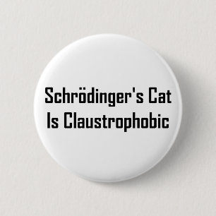 Macaron Rond 5 Cm Le Chat de Schrodingers est claustrophobe