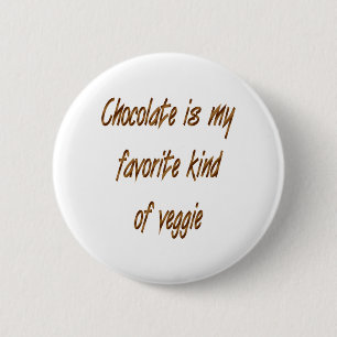 Macaron Rond 5 Cm Le Chocolat Est Mon Type De Veggie Préféré