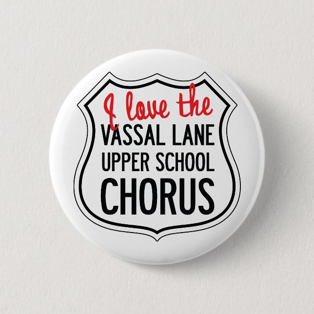 Macaron Rond 5 Cm Le choeur de VLUS se boutonnent (Devant)