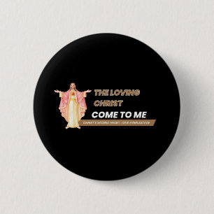 Macaron Rond 5 Cm Le Christ aimant vient à moi