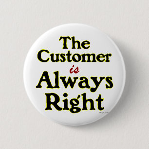 Macaron Rond 5 Cm Le client est toujours bonne énonciation