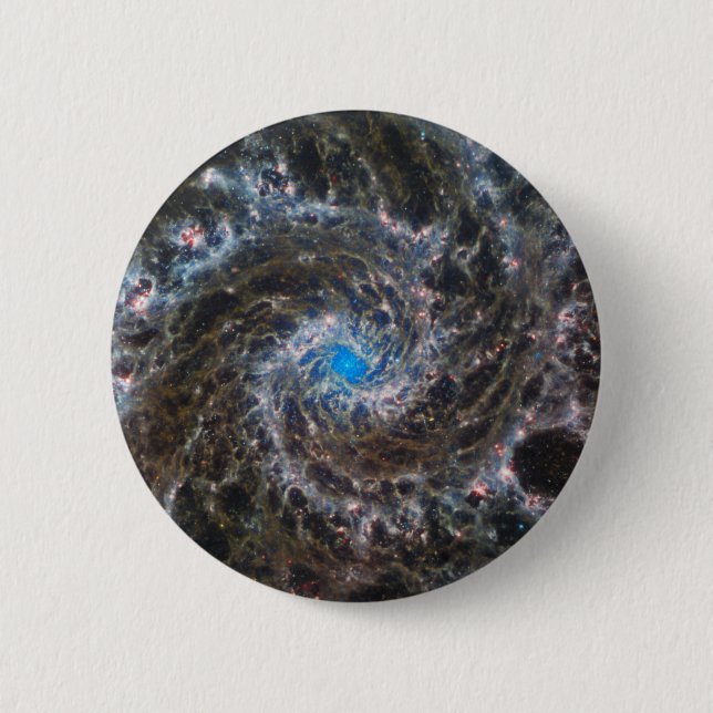 Macaron Rond 5 Cm Le Coeur De Messier 74 (Devant)