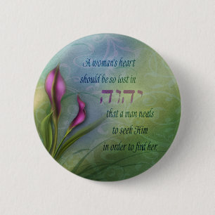 Macaron Rond 5 Cm Le coeur d'une femme - zantedeschia