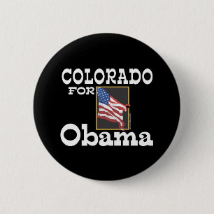 Macaron Rond 5 Cm Le Colorado pour le bouton d'Obama