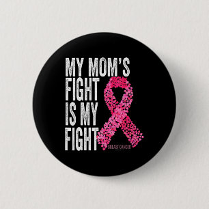 Macaron Rond 5 Cm Le combat de maman est mon combat Ruban de sensibi