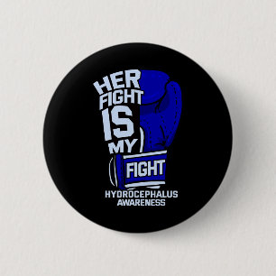 Macaron Rond 5 Cm Le combat est mon combat contre l'hydrocéphalie