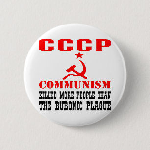 Macaron Rond 5 Cm Le communisme a tué plus de gens que la peste bub