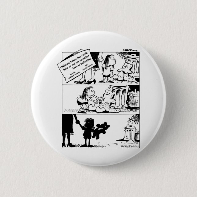Macaron Rond 5 Cm Le Comportement Est Le Bouton Arrondi Vérité (Devant)