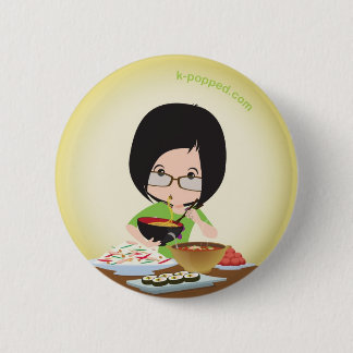 Macaron Rond 5 Cm Le coq régale le bouton