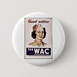 Macaron Rond 5 Cm Le corps de l'armée des femmes de Wac