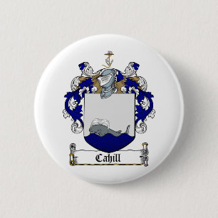 MACARON ROND 5 CM LE CREST DE FAMILLE DE CAHILL - MANTEAU DE CAHILL