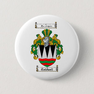 MACARON ROND 5 CM LE CREST DE FAMILLE DE CALDWELL - MANTEAU DE
