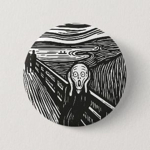 Macaron Rond 5 Cm Le cri d'Edvard Munch