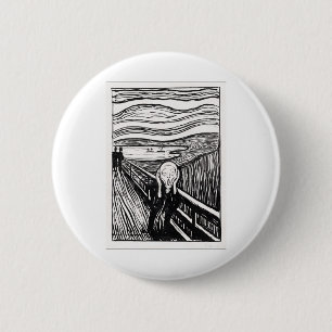 Macaron Rond 5 Cm le cri d'Edvard Munch