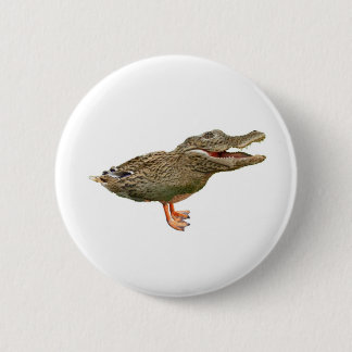 Macaron Rond 5 Cm Le Crocoduck avec des pieds