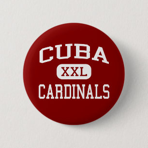 Macaron Rond 5 Cm Le Cuba - cardinaux - aîné - Cuba l'Illinois