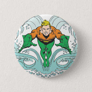 Macaron Rond 5 Cm Le déjeuner d'Aquaman en avant