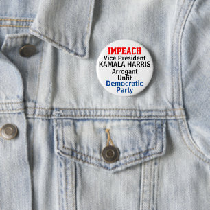 Macaron Rond 5 Cm Le démocrate Impeach Harris
