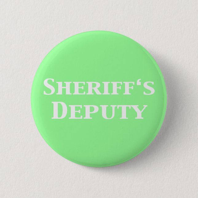 Macaron Rond 5 Cm Le député de shérif cadeaux (Devant)