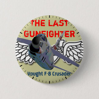 Macaron Rond 5 Cm Le dernier croisé B de Vought F-8 de bandit