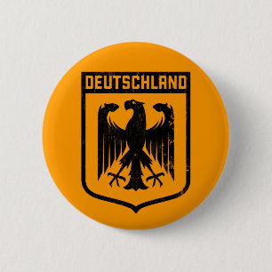 Macaron Rond 5 Cm Le Deutschland Eagle - le manteau de l'Allemagne