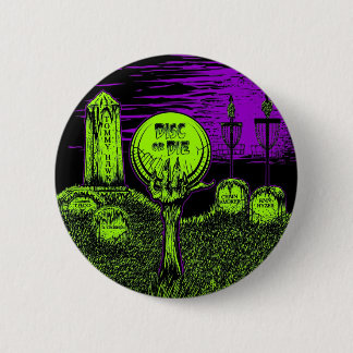 Macaron Rond 5 Cm Le disque ou meurent - conception de golf de