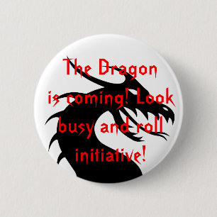 Macaron Rond 5 Cm Le dragon vient !