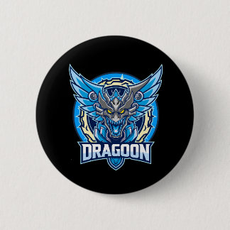 Macaron Rond 5 Cm Le Dragoon Azur - Édition Héritage de la Tempête d