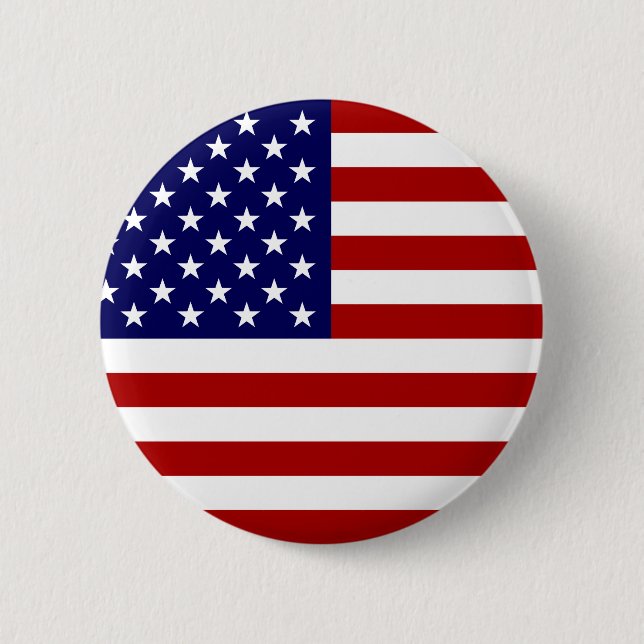 Macaron Rond 5 Cm Le drapeau américain (Devant)