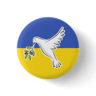 Le drapeau ukrainien paix en Ukraine colombe anti-