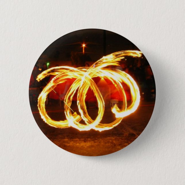 Macaron Rond 5 Cm Le feu de rotation (Devant)