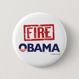 Macaron Rond 5 Cm Le feu Obama