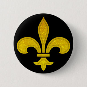 Macaron Rond 5 Cm Le Fleur de Lis Coupé