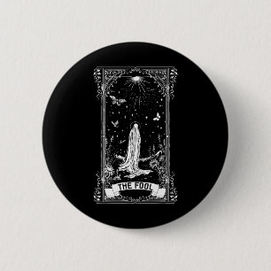 Macaron Rond 5 Cm Le Fool Ghost Cottagecore Tarot Card Major Arcana